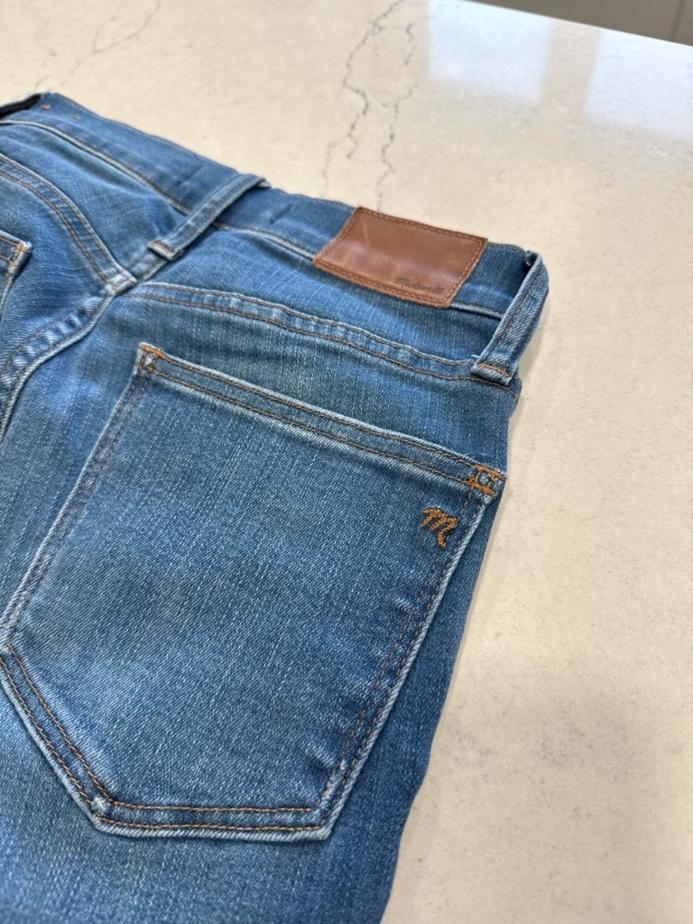 Madewell High Rise Skinny Jeans – Stretch Medium Wash Blue Denim Women’s 24 - Picture 5 of 8